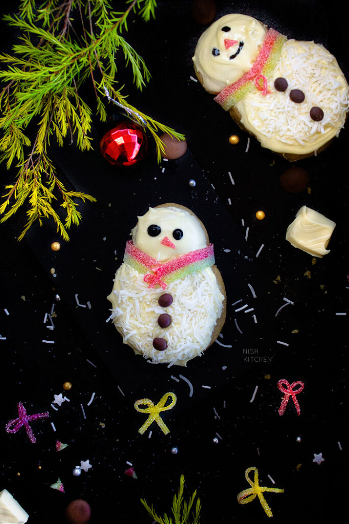 Snowman cookies recipe video