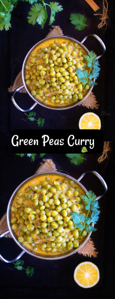 Restaurant Style Green Peas Curry