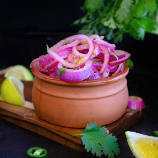 Lachha pyaz or Indian onion salad recipe video