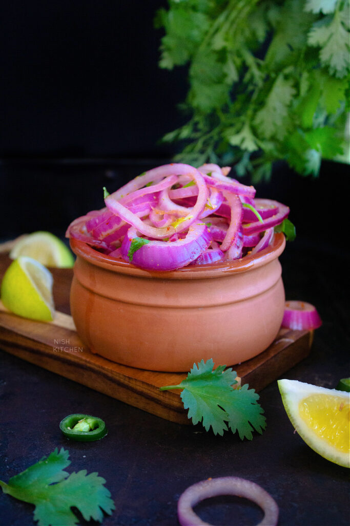 Lachha pyaz or Indian onion salad recipe video