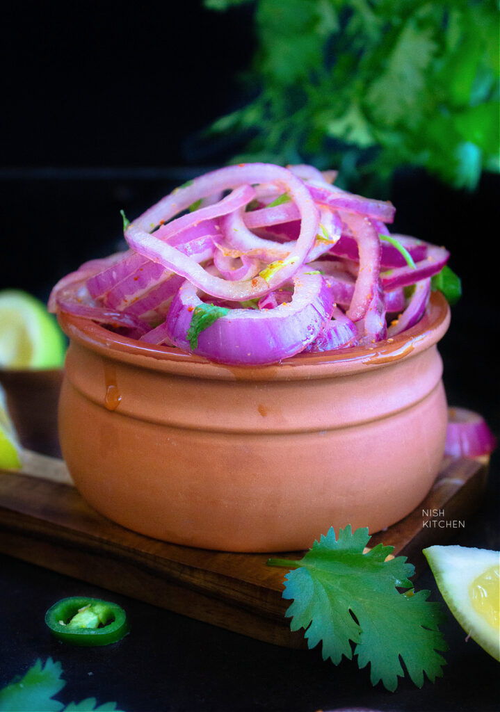 Lachha pyaz or Indian onion salad recipe