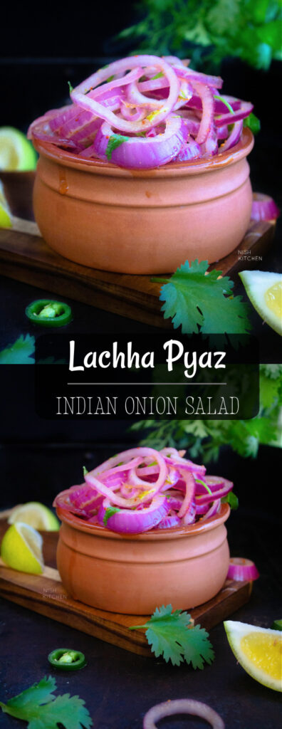 Indian onion salad recipe or lachha pyaz