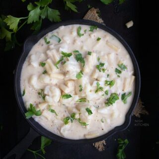 Mac and cheese low carb with cauliflower