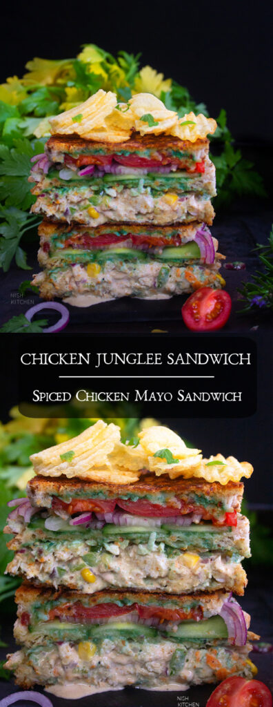 Chicken junglee sandwich recipe