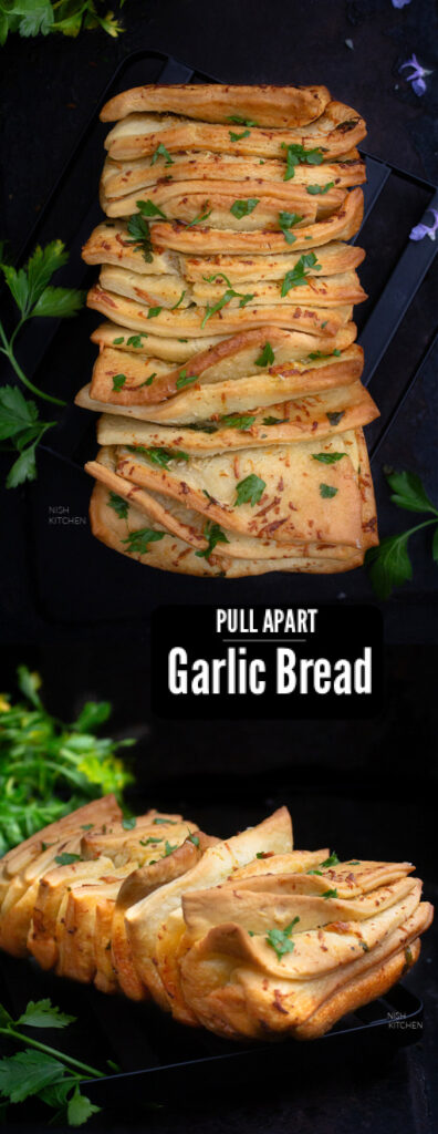 Pull apart garlic bread