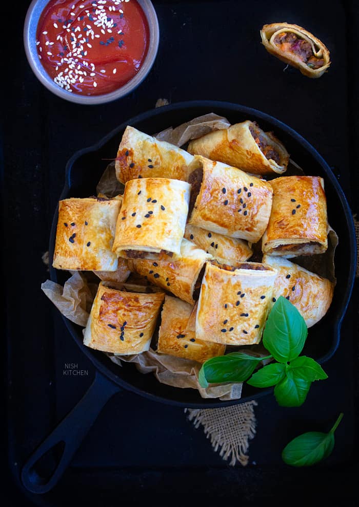 Tortilla sausage rolls recipe video
