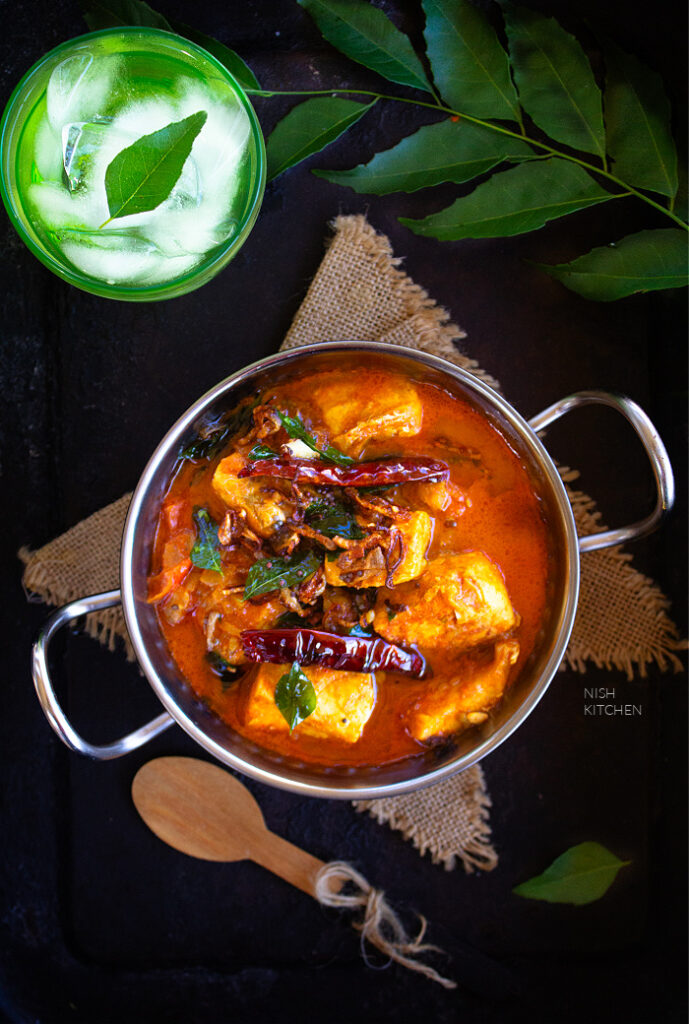 fish curry in coconut sauce