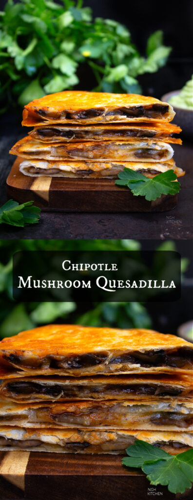 Chipotle mushroom quesadilla recipe