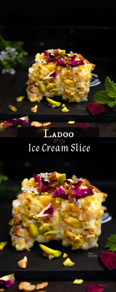 Ladoo Ice Cream Slice Recipe