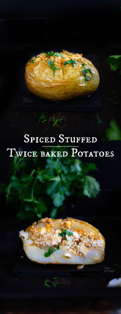 spiced stuffed twice baked potatoes 