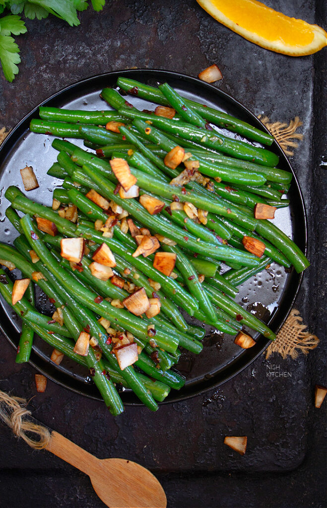 spicy garlic green beans recipe