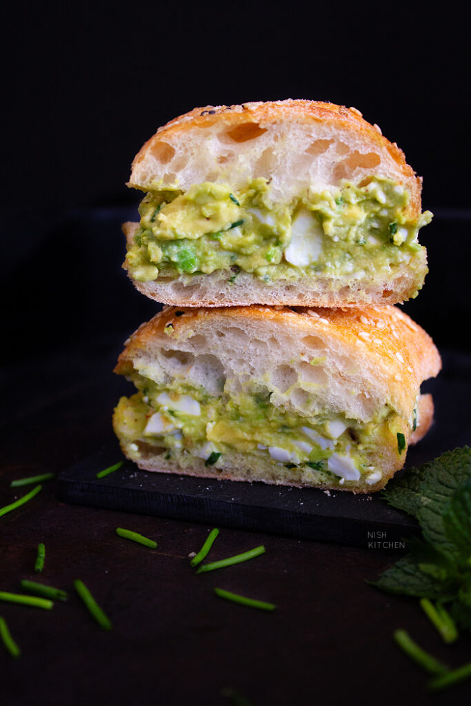 Healthier avocado egg salad sandwich recipe video
