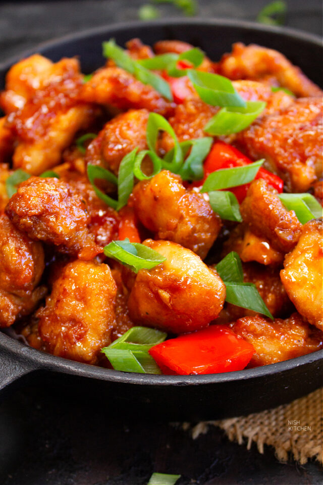 Crispy Sweet Chili Chicken | Video - NISH KITCHEN