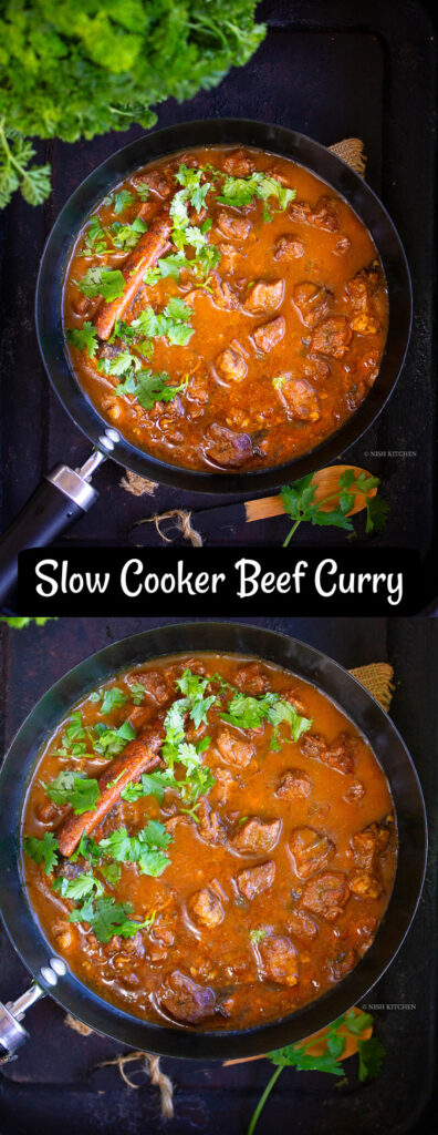 Slow cooker Indian beef curry