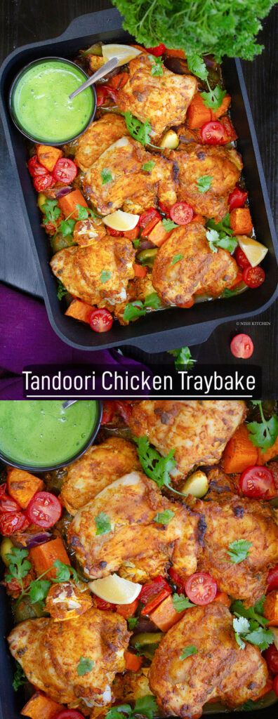 tandoori chicken tray bake
