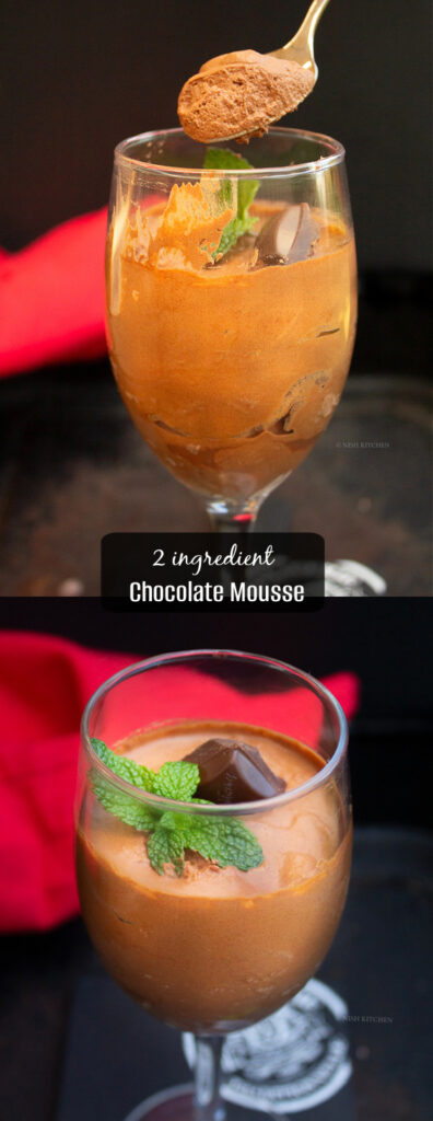 chocolate mousse with two ingredients
