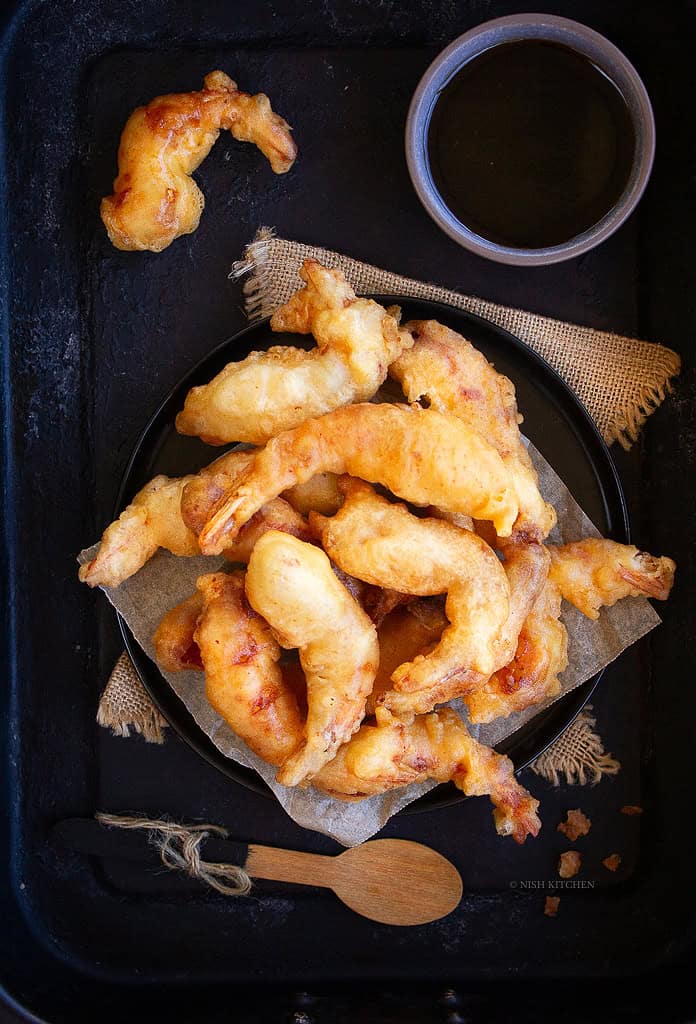shrimp or prawn tempura video