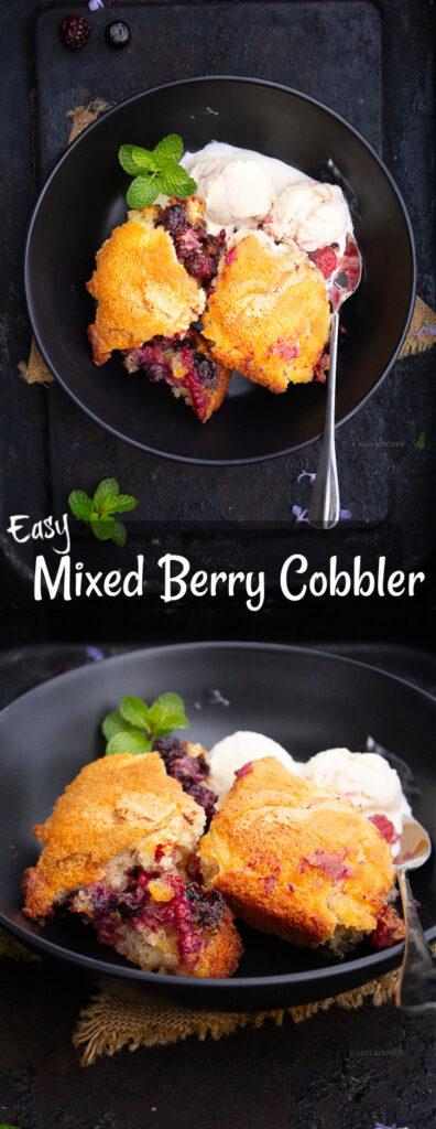 Mixed berry cobbler