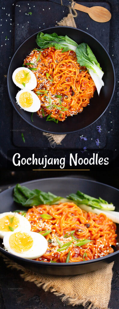 Easy 10 minute gochujang noodles