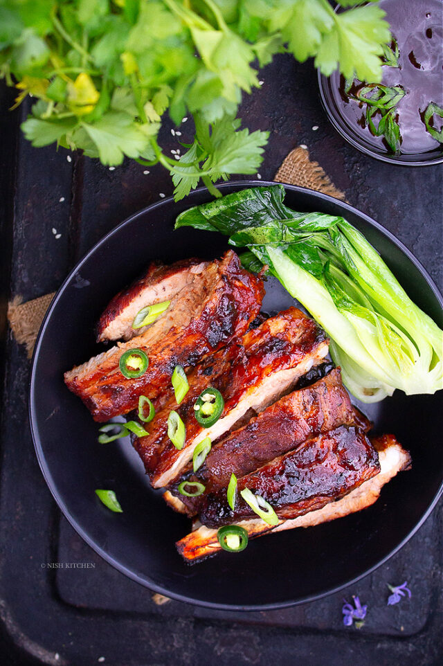 Asian Sticky Ribs - Nish Kitchen