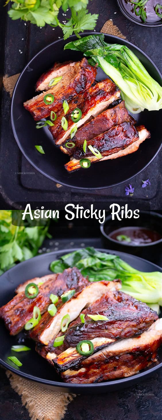 Sticky Ribs And Rice Asian Sticky Ribs - Nish Kitchen