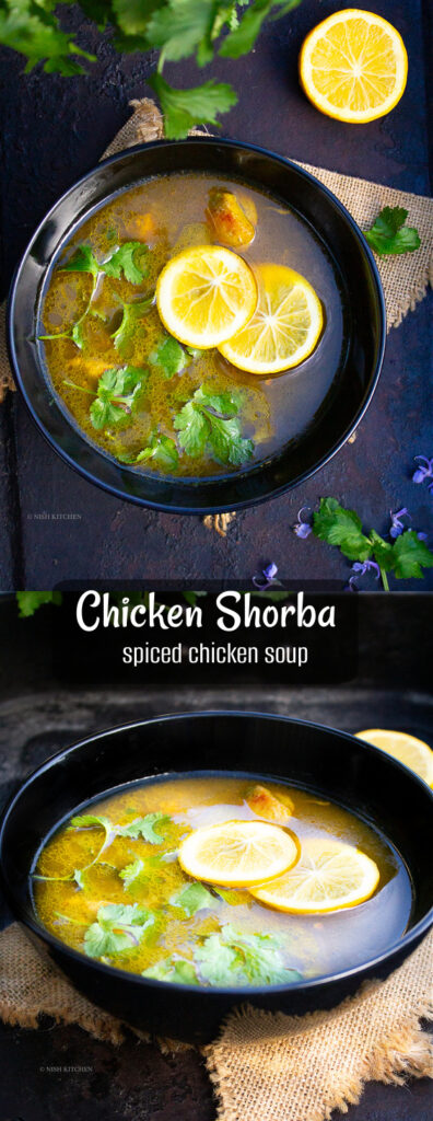 chicken shorba or soup recipe