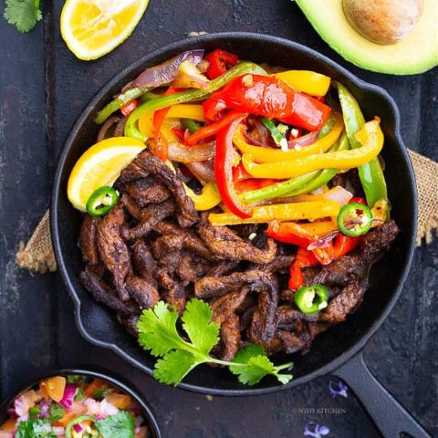 steak fajitas recipe video