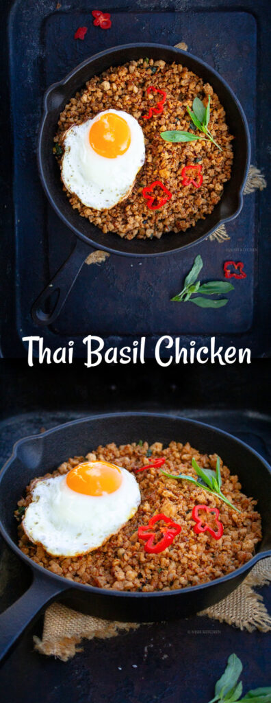 Thai basil chicken stir fry 