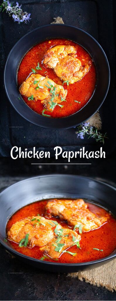 Chicken paprikash 