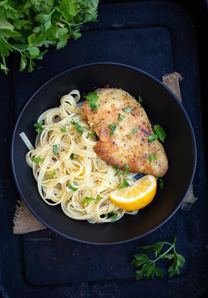 lemon chicken with lemon pepper