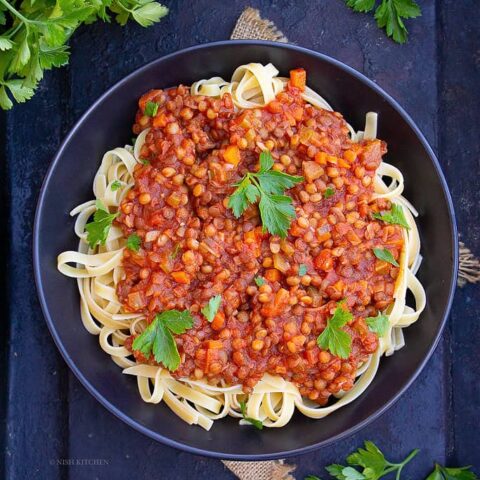 lentil bolognese recipe video