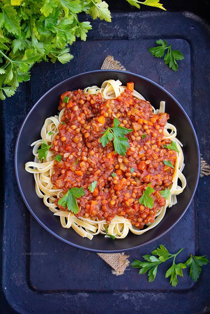 lentil bolognese recipe video