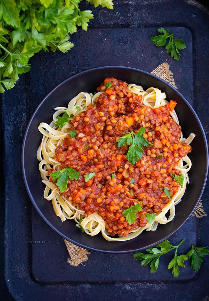 Lentil bolognese video