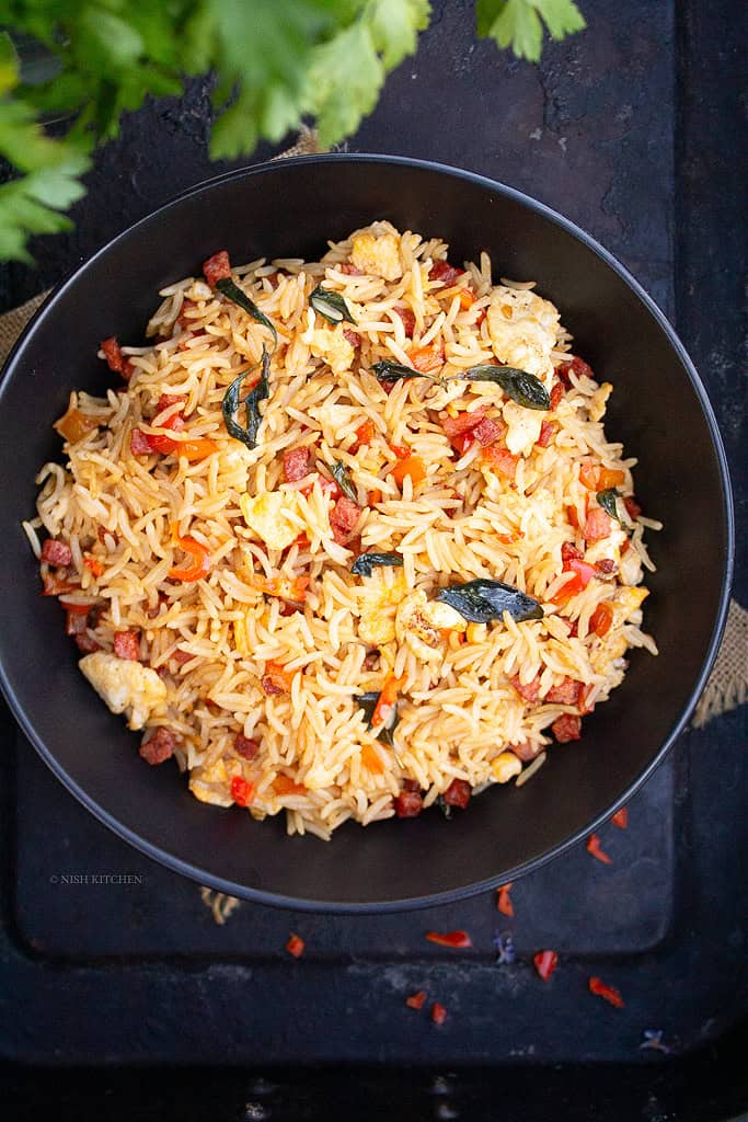 Thai basil fried rice video