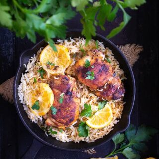 One pan Greek chicken and rice recipe video