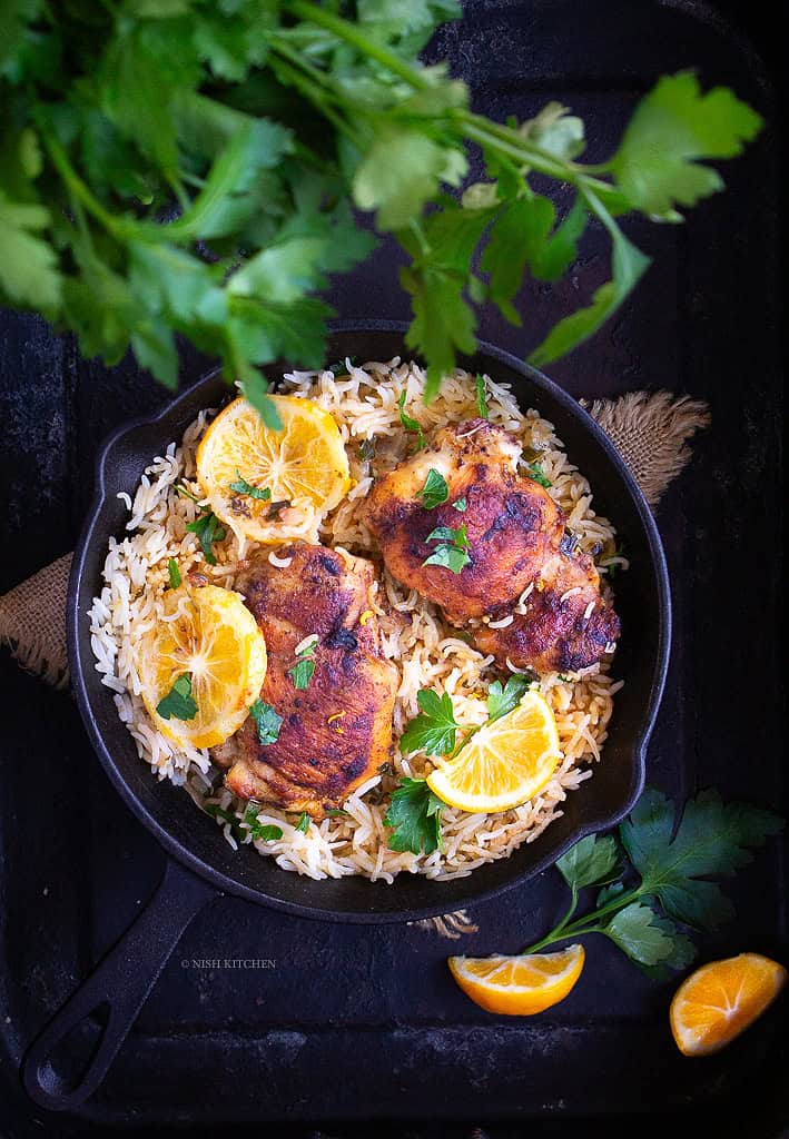 One pan Greek chicken and rice recipe video