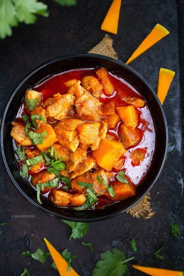 Thai chicken pumpkin curry recipe video