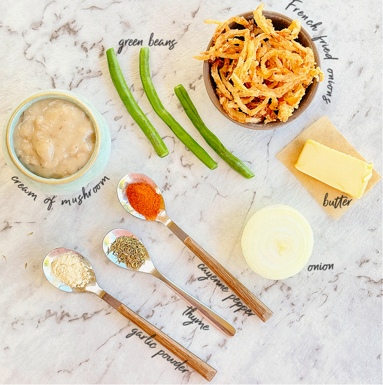 Green bean casserole ingredients