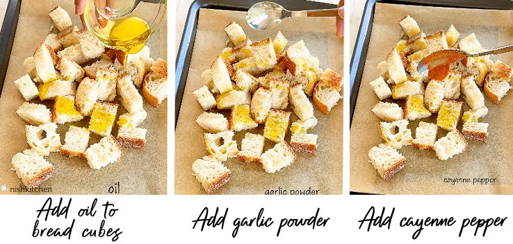 How to make spicy croutons video