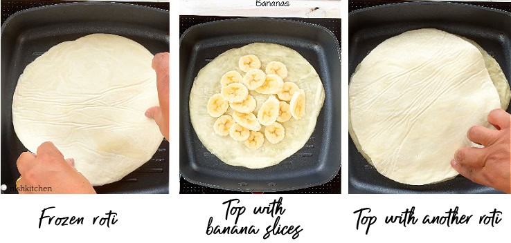 how to make banana roti 1