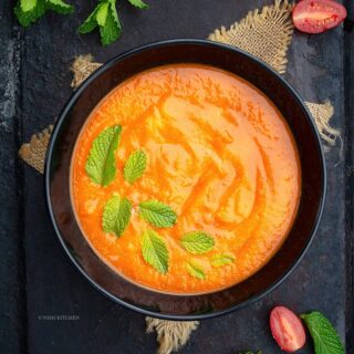 Spicy roasted tomato soup recipe video