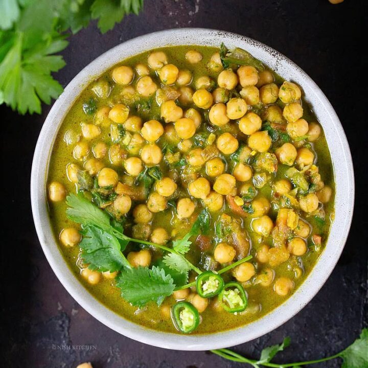 chana saag recipe video