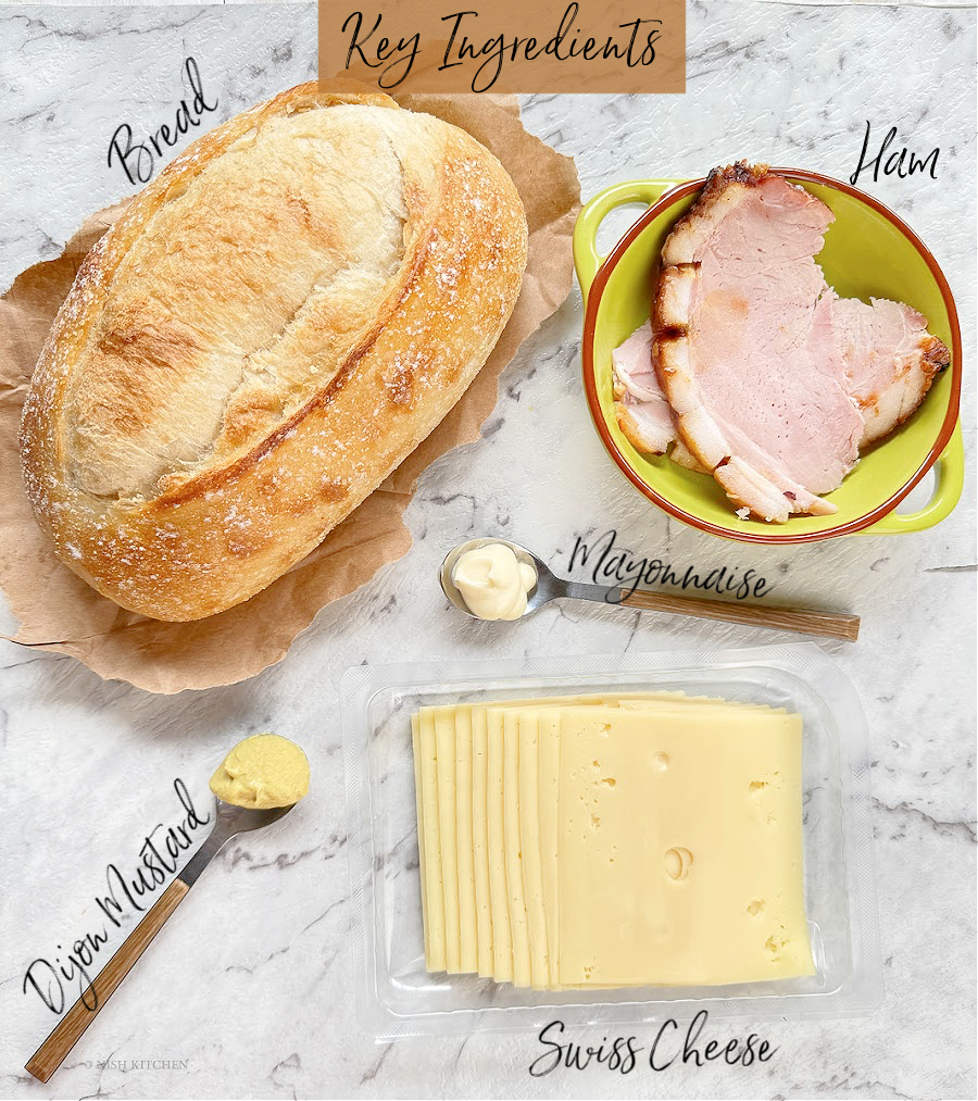 ham and cheese sandwich ingredients