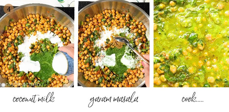 how to make chana saag recipe with video