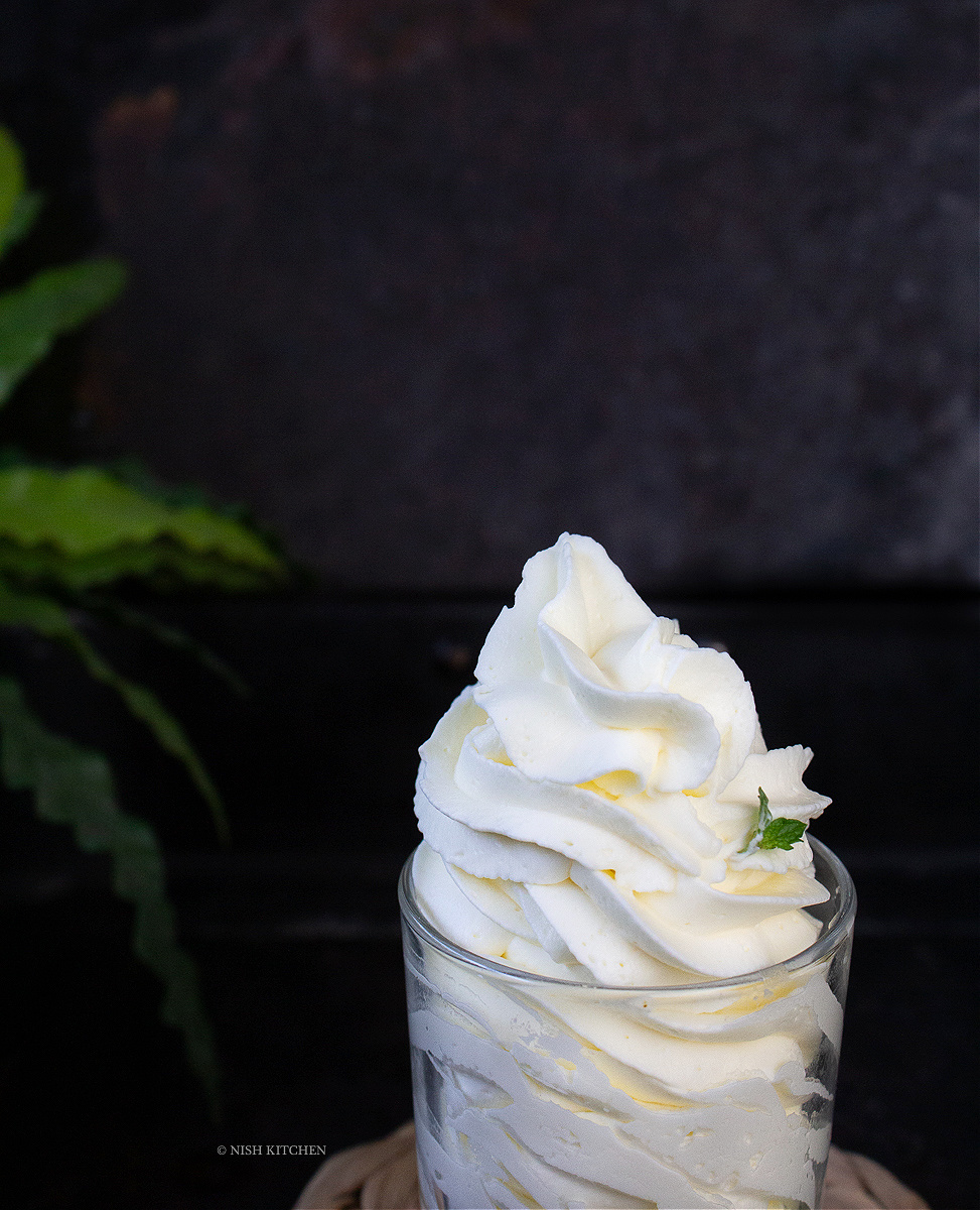 homemade stabilized whipped cream frosting recipe