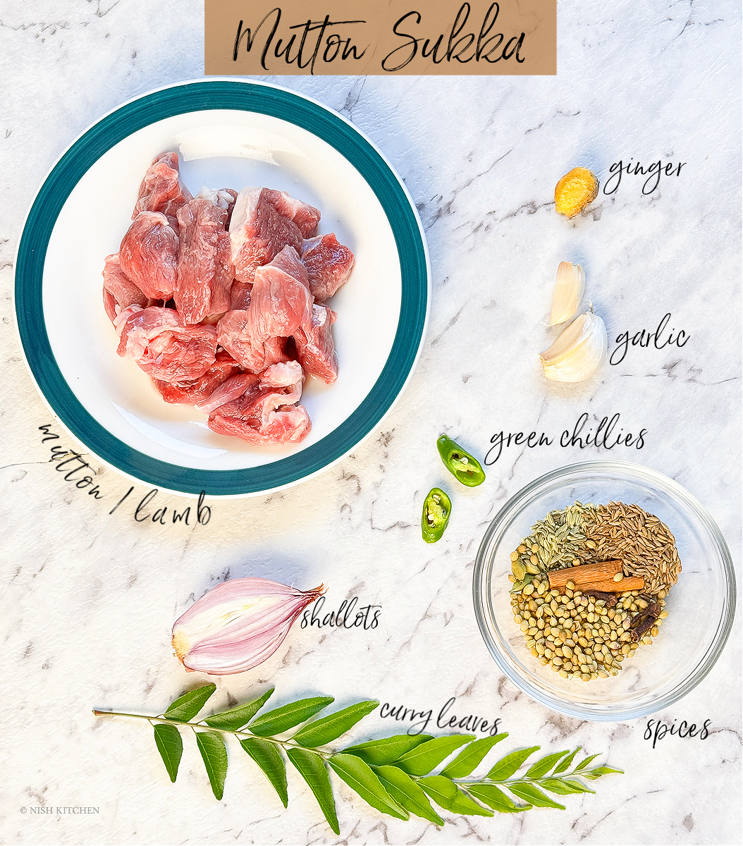 mutton sukka ingredients