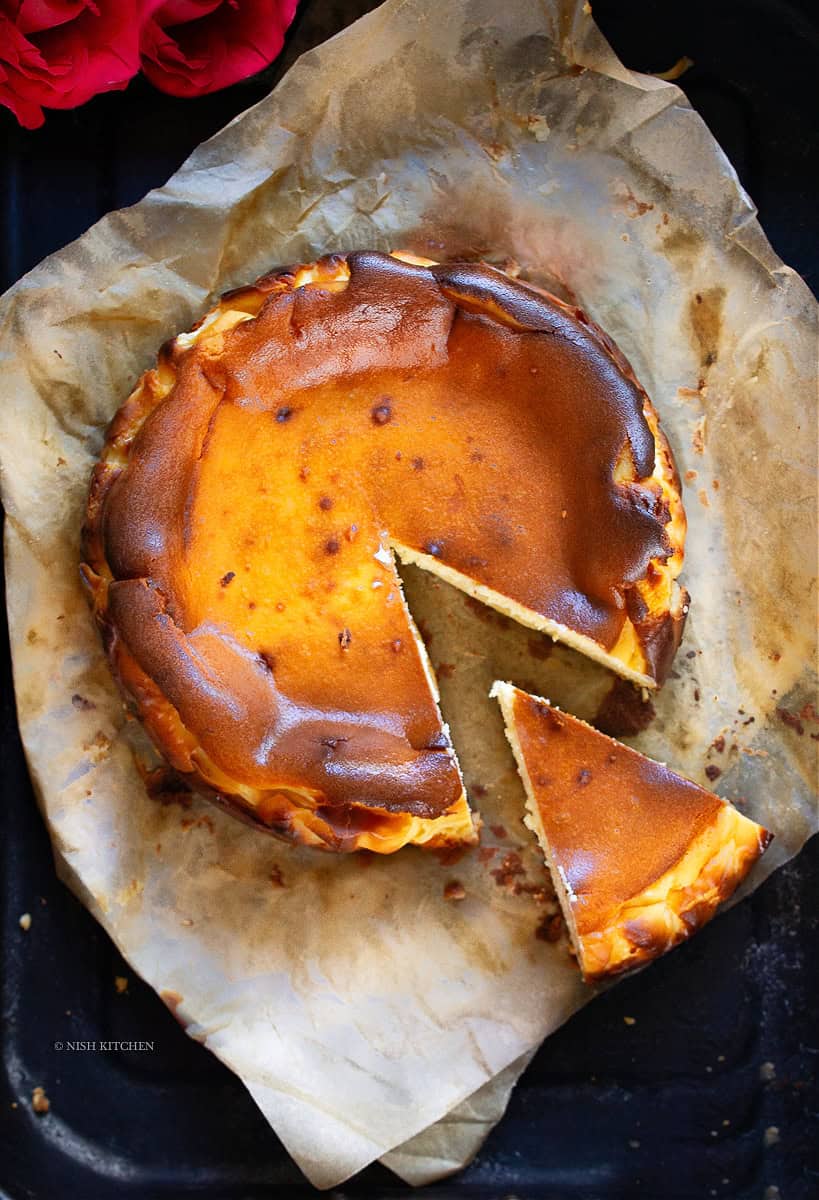 burnt basque cheesecake recipe video