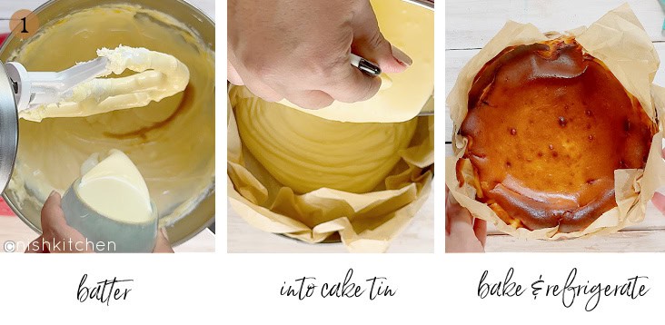 how to make burnt basque cheesecake
