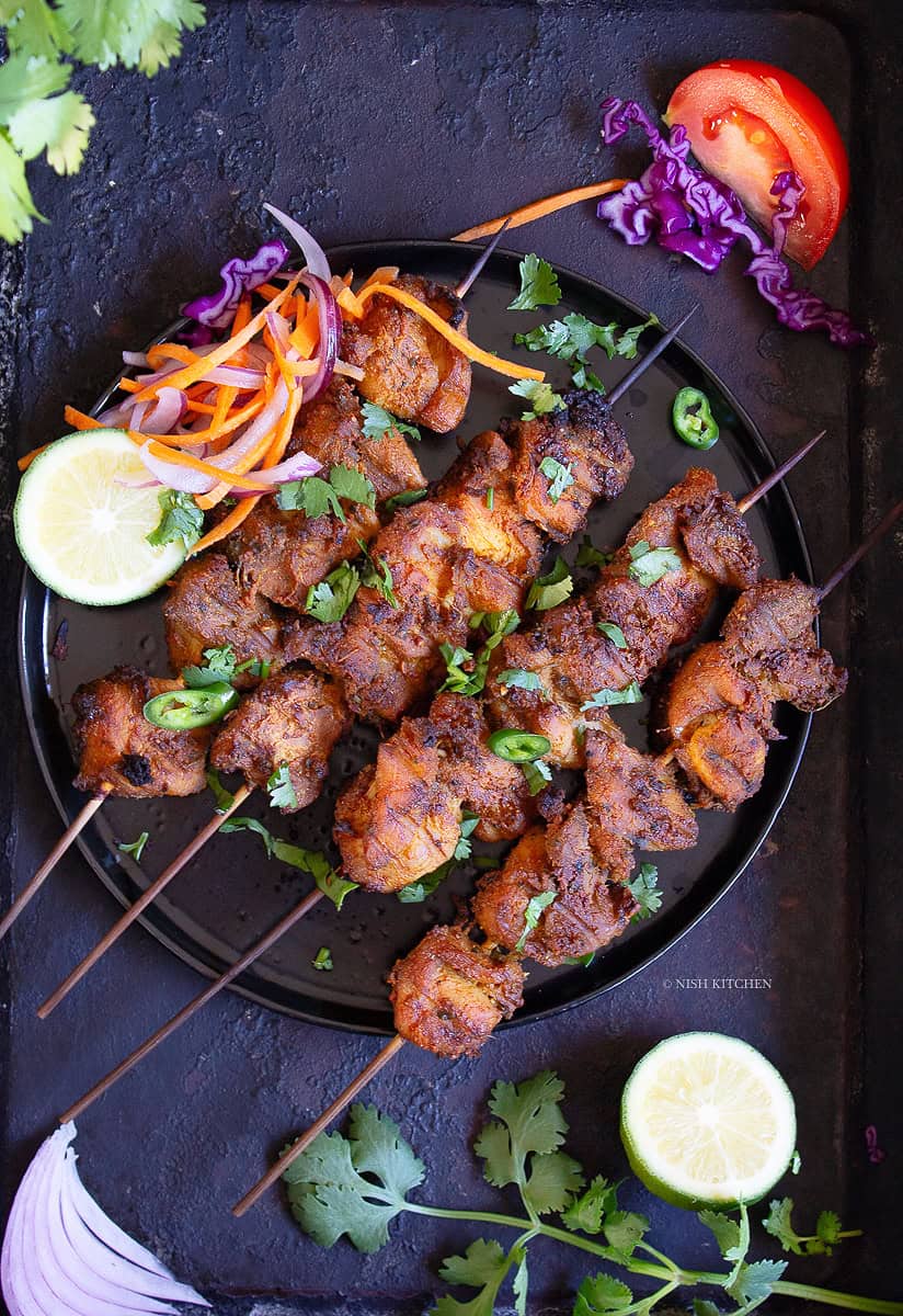 tandoori chicken skewers recipe video