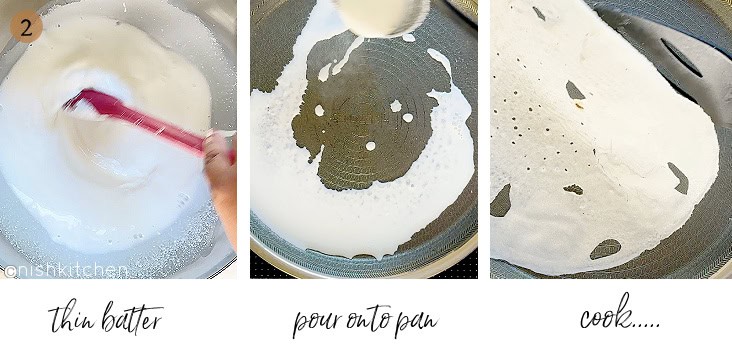 how to make neer dosa step 2